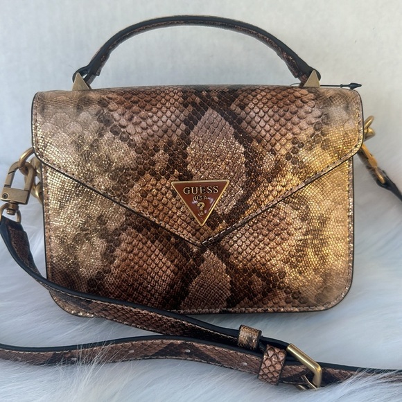New GUESS Retour python print micro handbag - Picture 5 of 10